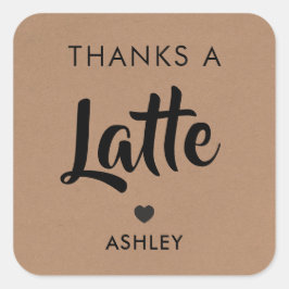 Agradecem Muito Tags, Adesivos de Café, Kraft