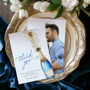 Agradecimento Algo Azul Antes de Eu Fazer Cartão de Agradeciment