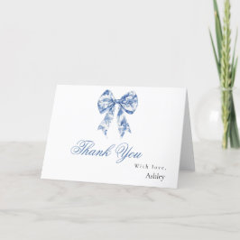 Agradecimento Algo Azul Antes do Meu Casamento Cartão de Agradec