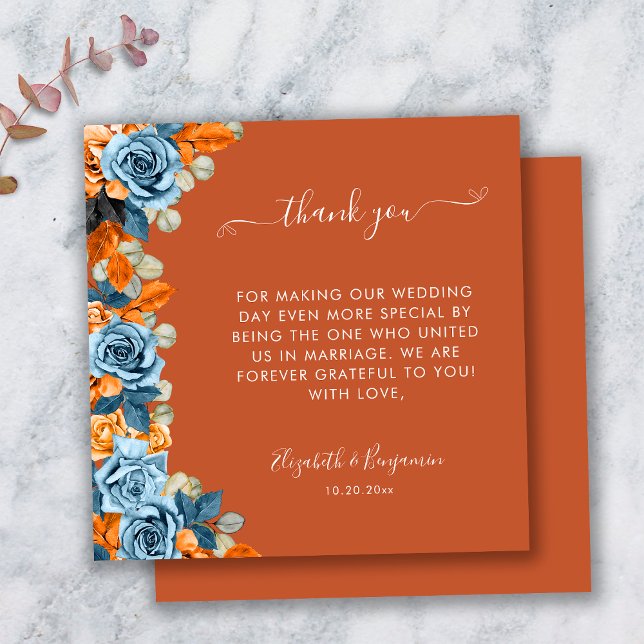 Agradecimento ao Oficiante de Casamento Blue Rust  (Criador carregado)