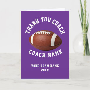 Agradecimento ao Treinador de Futebol Roxo