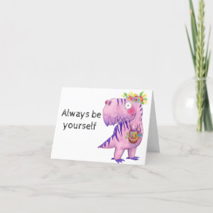 Agradecimento Apenas Seja Seu Cartão De Aniversário T-Rex