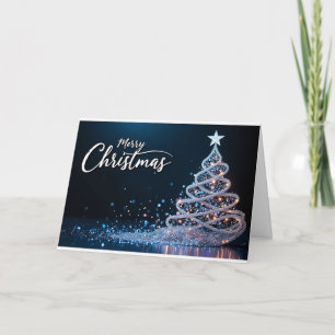 Agradecimento Árvore de Brilho Giratório – Cartão de Natal