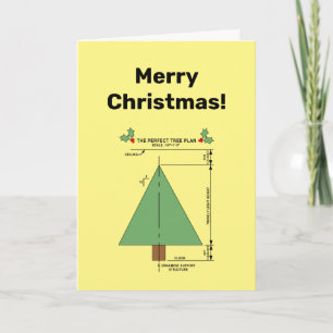 Agradecimento Árvore de Natal Perfeita Cartão de Natal