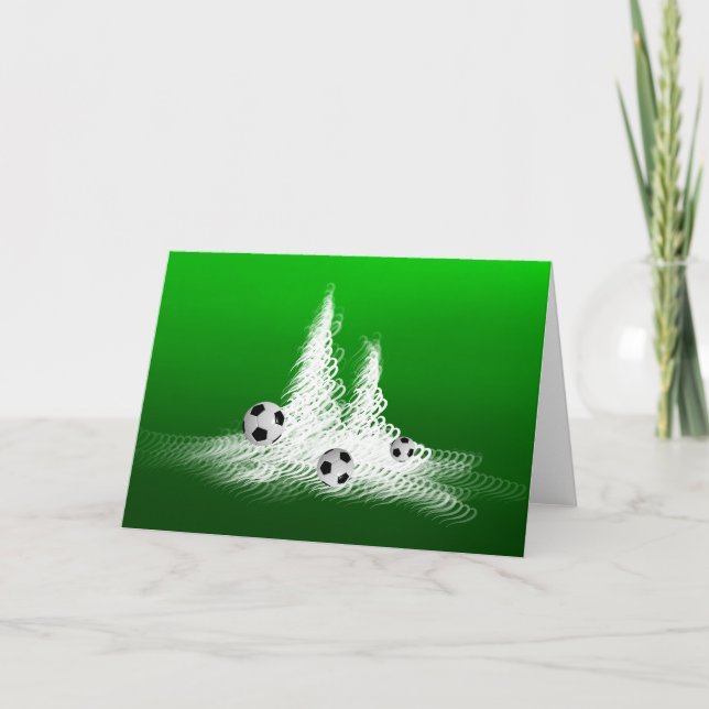 Agradecimento Árvores de futebol 2025 - Cartão de Natal/Feriado (Frente)