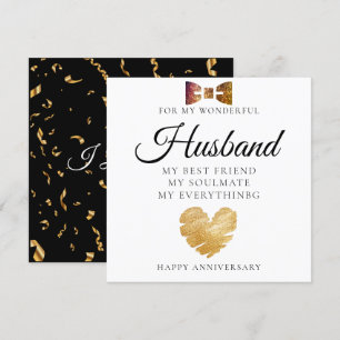 Agradecimento Belo Cartão de Aniversário de Casamento de Casamen