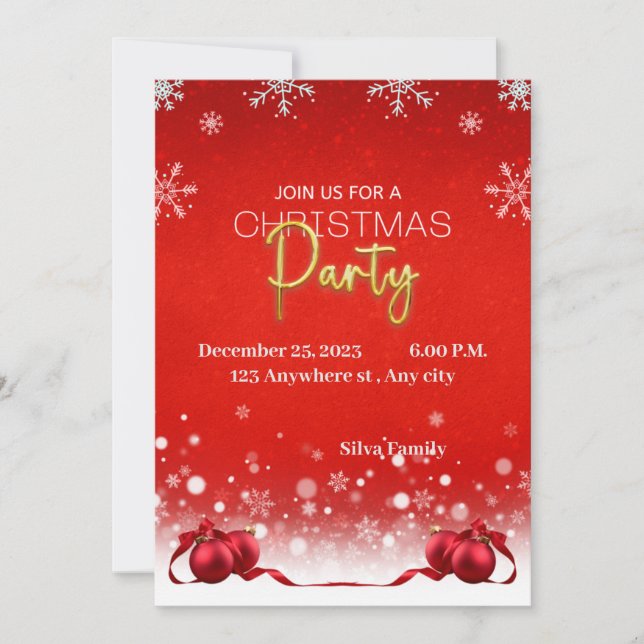 Agradecimento Belo cartão de Natal (Frente)