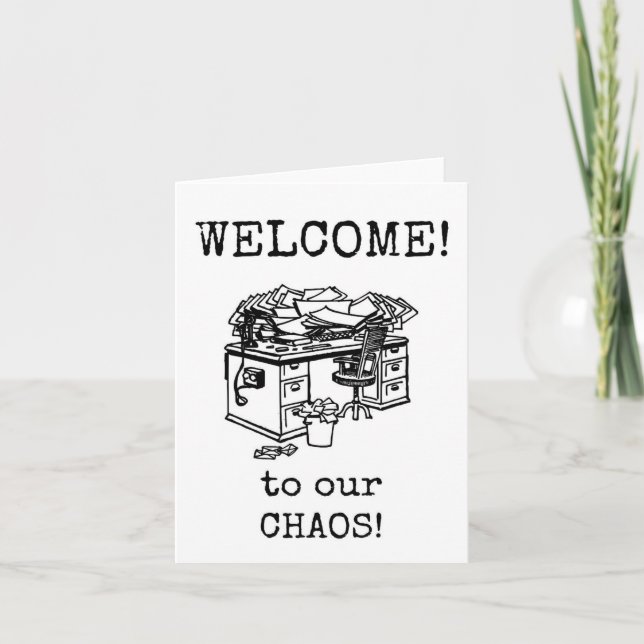 Agradecimento Bem-vindo a Novo Funcionário, Cartão de Equipe (Frente)