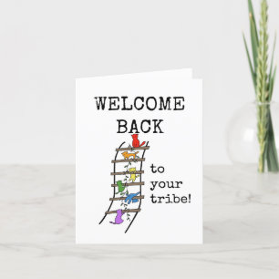 Agradecimento Bem-vindo de volta à sua tribo, cartão