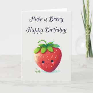 Agradecimento Berry Happy Birthday | Cartão de Aniversário de Mo