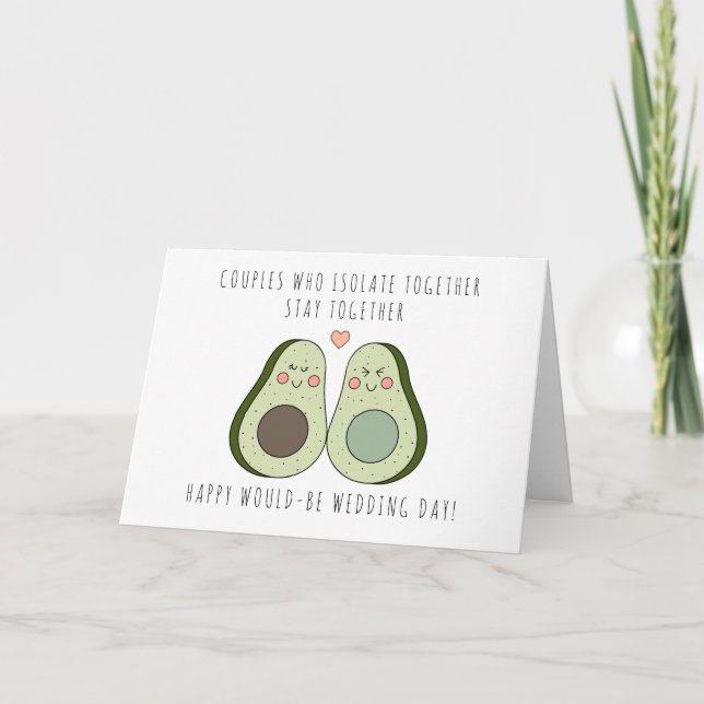 Agradecimento Bloqueio Cancelado Cartão de Casamento - Design Av (Frente)