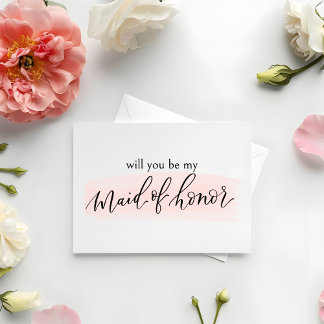 Agradecimento Blush, você será meu cartão de Madrinha de casamen