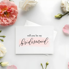 Agradecimento Blush, você será meu cartão de proposta da dama de