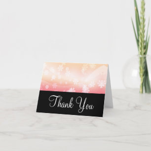 Agradecimento Bonito Margarida Rosa Topper Obrigado Cartão de Sa