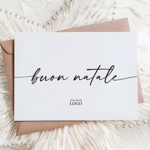 Agradecimento Branded Modern Buon Natale - Cartão de Natal Itali