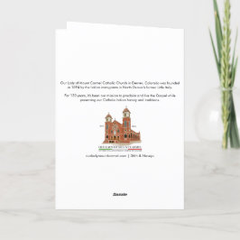 Agradecimento Buon Natale Católica Cartão de Natal