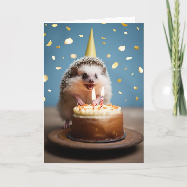 Agradecimento Cachorro de aniversário - Cartão (Frente)