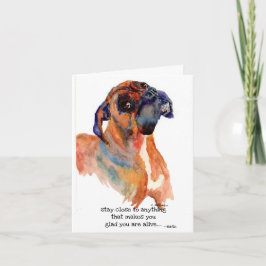 Agradecimento caixa de presente de boxer doce aquarela cartão de