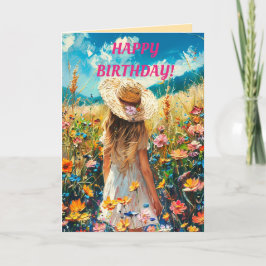 AGRADECIMENTO CAMPO DE CARTÃO DE ANIVERSÁRIO DAS FLORES