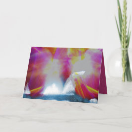 Agradecimento Cartão Aurora Borealis de Ano Novo