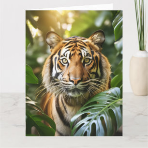AGRADECIMENTO CARTÃO BENGAL TIGER DE ANIVERSÁRIO