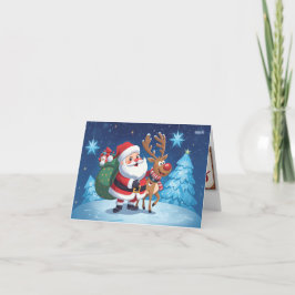 Agradecimento cartão com escrita de natal e imagens de natal