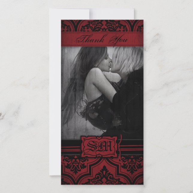 Agradecimento Cartão com fotos da Noite de Vampiro TY (Frente)