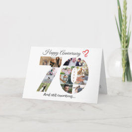 Agradecimento Cartão com fotos de aniversário de casamento de se