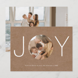 Agradecimento Cartão com fotos de Feliz Feriados de Alegria Russ