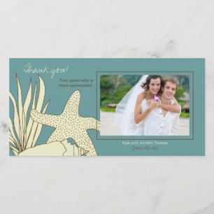 Agradecimento Cartão com fotos de Nação Obrigado - Tema de Praia