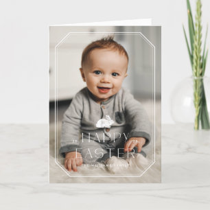 Agradecimento Cartão com fotos de Páscoa de quadros coelhinhos V