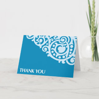 Agradecimento Cartão de Agradecimento-Azul