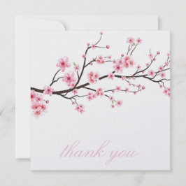 AGRADECIMENTO CARTÃO DE AGRADECIMENTO: FLORES DE CEREJEIRA SAKUR