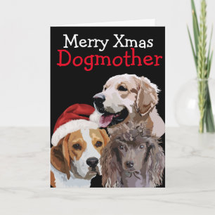 Agradecimento Cartão de água de Natal personalizado do seu cão