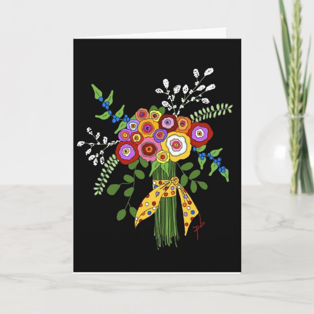 Agradecimento Cartão de amizade dobrado. (Frente)