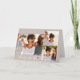 Agradecimento Cartão de Amizade Moderno com Fotos