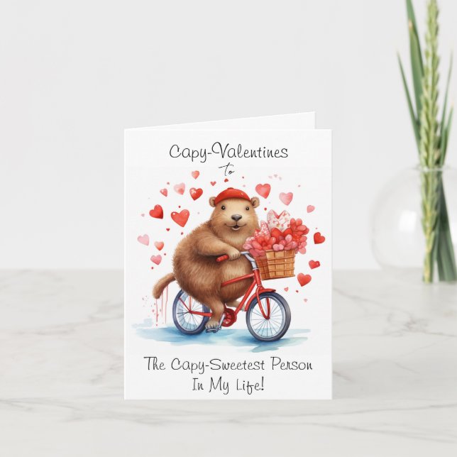 Agradecimento Cartão de Amor Capybara (Frente)