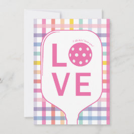 Agradecimento Cartão de Amor de Pickleball | Eu acho que te amo