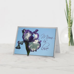 Agradecimento Cartão de amor Iris para a mãe