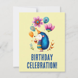 Agradecimento cartão de aniversário