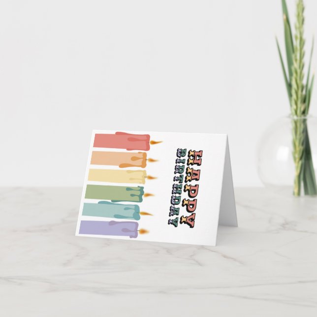 Agradecimento Cartão de Aniversário (Frente)