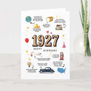 Agradecimento Cartão De Aniversário De 1927 Para O Vovô