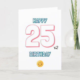 Agradecimento Cartão de aniversário de 50 anos