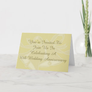 Agradecimento Cartão de Aniversário de 50 Anos de Casamento