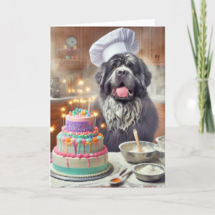 Agradecimento Cartão de Aniversário de Bolo do Chef de Pastelari