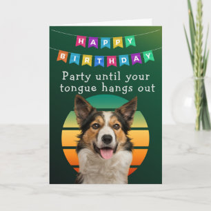 Agradecimento Cartão de Aniversário de Cão Engraçado Personaliza