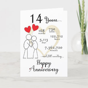 Agradecimento Cartão de Aniversário de Casamento 14 com balões c