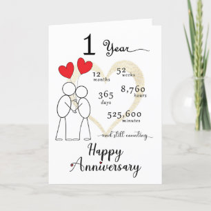 Agradecimento Cartão de Aniversário de Casamento de rua