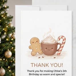 Agradecimento Cartão de Aniversário de Férias Personalizável