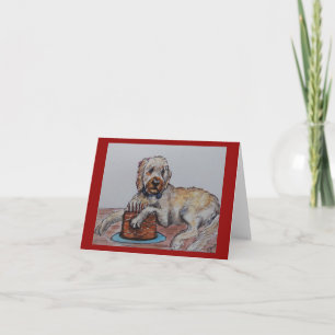 Agradecimento Cartão de Aniversário de Goldendoodle